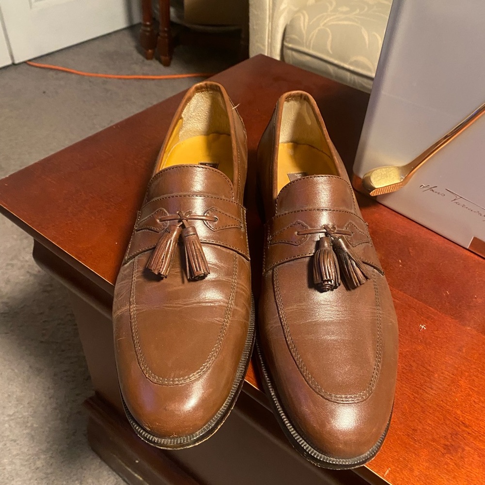 Johnston & Murphy brown loafers size 9 Pristine - Picture 3 of 6